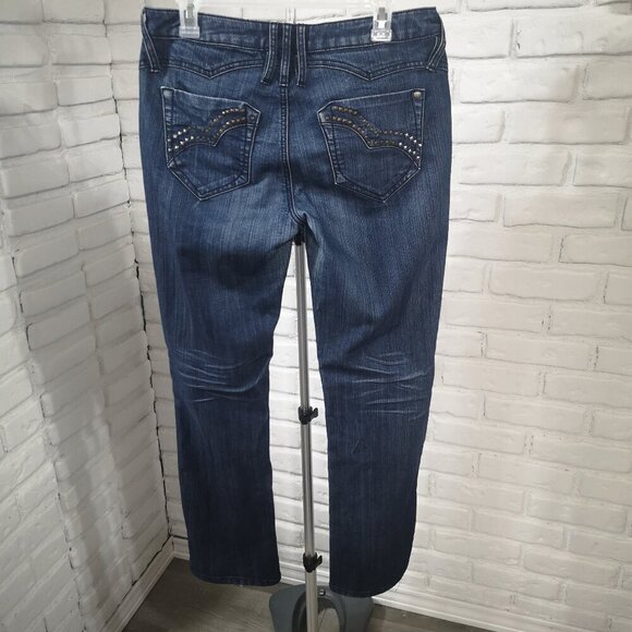 Pashu by Parasuco Ladies Size 10 Medium Wash Straight Leg Blue Jeans - Picture 2 of 14